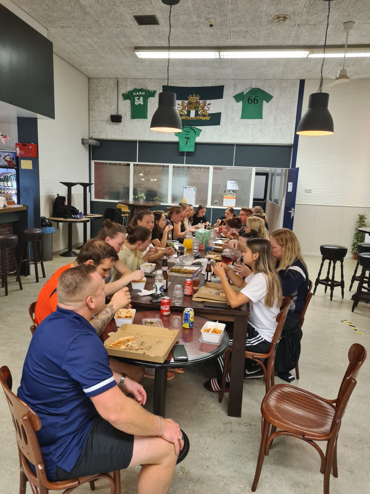 Trainingsweekend 2021.za avond eten